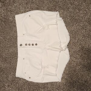 High waisted denim shorts